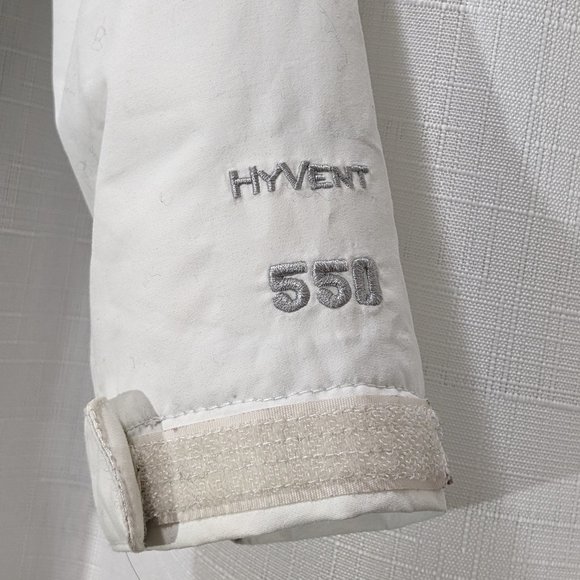 Girls THE NORTH FACE Hyvent 550 Belted Hooded Goose Down JACKET Parka Sz 5 - Picture 4 of 15